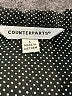 Counterparts 100% Polyester Black Long Sleeve Blouse Size L - photo 7