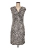 MICHAEL Michael Kors Animal Print Silver Cocktail Dress Size M - photo 1