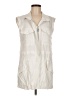 DKNY Ivory Sleeveless Button-Down Shirt Size M - photo 1