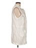 DKNY Ivory Sleeveless Button-Down Shirt Size M - photo 4