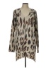 Unbranded 100% Polyester Animal Print Brown Cardigan Size L - photo 1