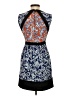 BCBGMAXAZRIA 100% Polyester Graphic Blue Cocktail Dress Size 0 - photo 2