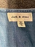 Cloth & Stone 100% Tencel Solid Blue Romper Size XS - photo 4