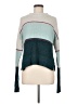 SO Color Block Teal Turtleneck Sweater Size M - photo 1