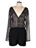 BCBGeneration 100% Polyester Plaid Black Romper Size 12 - photo 1