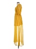 Entro 100% Polyester Yellow Casual Dress Size S - photo 5