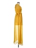 Entro 100% Polyester Yellow Casual Dress Size S - photo 4