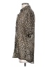 Zara 100% Polyester Animal Print Silver Short Sleeve Blouse Size S - photo 5