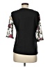 Unbranded 100% Polyester Black 3/4 Sleeve Top Size M - photo 2