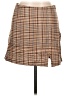 Be Cool Plaid Brown Casual Skirt Size L - photo 1