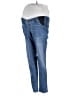 Isabel Maternity Color Block Blue Jeans Size 4 - photo 1