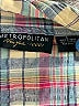 Metropolitan 100% Cotton Plaid Gray Short Sleeve Button-Down Shirt Size L - photo 7
