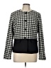 Talbots Houndstooth Black Blazer Size 10 - photo 1