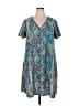 Unbranded Paisley Blue Casual Dress Size 2XL - photo 1