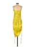 Mable 100% Polyester Yellow Cocktail Dress Size S - photo 2