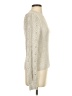 Splendid Metallic Silver Turtleneck Sweater Size S - photo 4