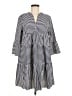 Shein 100% Polyester Stripes Black Casual Dress Size 8 - 10 - photo 1