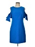 Milly Solid Blue Cocktail Dress Size 10 - photo 1