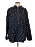 Chaps Polka Dots Blue Long Sleeve Button-Down Shirt Size L (estimated) - photo 1