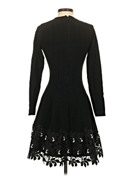 chinese dress ladies LELA ROSE Size S/M BLACK DRESS LACE LONG SLEEVES NO SLIP OR LINING – New to  You, Inc main image 0