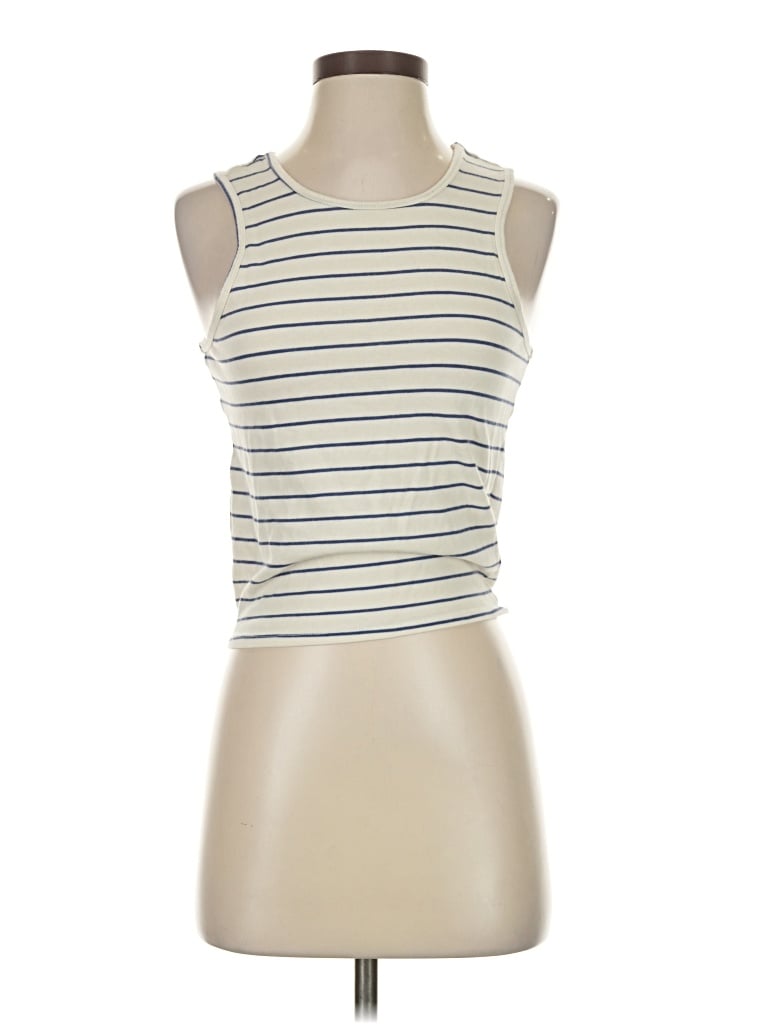 Pre-owned Marine Layer Sleeveless T-shirt In White