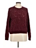 Shein 100% Acrylic Tweed Burgundy Pullover Sweater Size 6 - photo 1