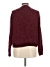 Shein 100% Acrylic Tweed Burgundy Pullover Sweater Size 6 - photo 2