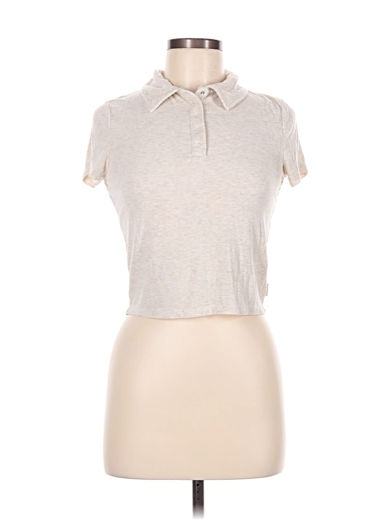 Pre-owned Cotton On Short Sleeve Turtleneck In Brown