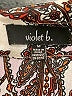 violet b. 100% Polyester Paisley Ivory 3/4 Sleeve Blouse Size M - photo 7