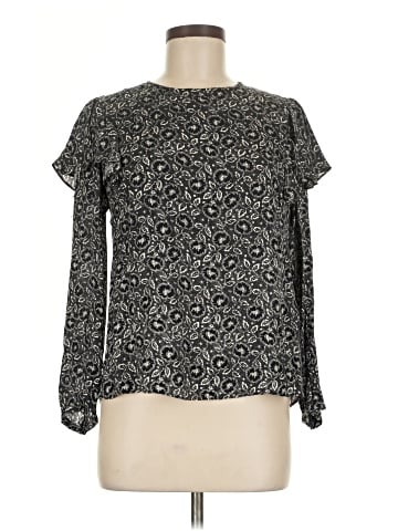 Rebecca Taylor Long Sleeve Silk Top (view 1)