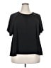 Leota Black Short Sleeve Blouse Size XXL - photo 1
