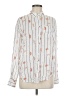 A New Day 100% Rayon Print Ivory Long Sleeve Blouse Size M - photo 1