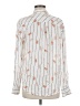 A New Day 100% Rayon Print Ivory Long Sleeve Blouse Size M - photo 2
