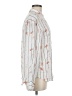 A New Day 100% Rayon Print Ivory Long Sleeve Blouse Size M - photo 4
