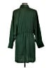 H&M 100% Polyester Green Casual Dress Size L - photo 2