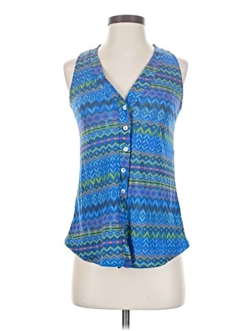 Sweet Pea by Stacy Frati Sleeveless Button-Down Shirt (view 1)