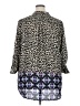 Justify Animal Print Black 3/4 Sleeve Blouse Size 2X - photo 2