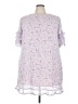 CeCe 100% Polyester Floral Pink Purple Casual Dress Size 18w - photo 1