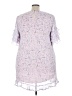CeCe 100% Polyester Floral Pink Purple Casual Dress Size 18w - photo 2