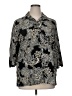 Alia 100% Polyester Paisley Black 3/4 Sleeve Blouse Size 16 - photo 1