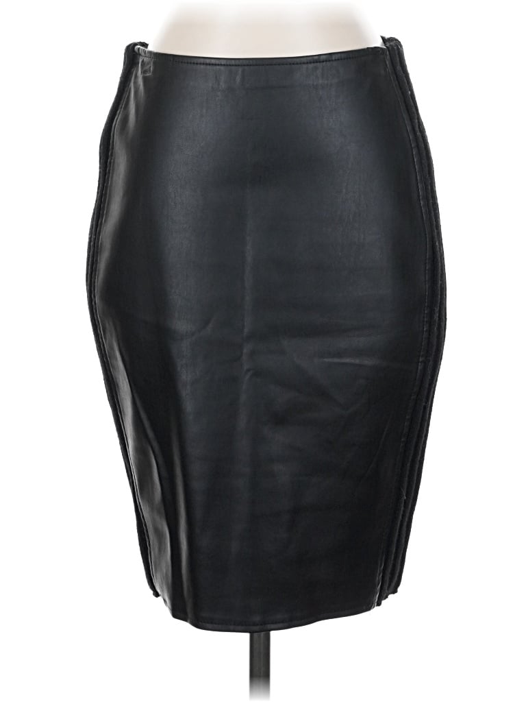 Pre-owned Bailey44 Faux Leather Skirt In Black