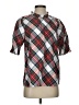 J.Crew 100% Cotton Argyle Red Short Sleeve Button-Down Shirt Size S - photo 1