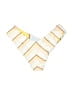 Unbranded Stripes Yellow Ivory Swimsuit Bottoms Size S (estimated) - photo 2