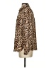 Banana Republic 100% Polyester Animal Print Brown Long Sleeve Blouse Size S - photo 5