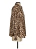 Banana Republic 100% Polyester Animal Print Brown Long Sleeve Blouse Size S - photo 4