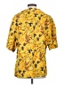 A.L.C. 100% Linen Tropical Yellow Short Sleeve Blouse Size S - photo 2