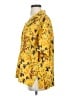 A.L.C. 100% Linen Tropical Yellow Short Sleeve Blouse Size S - photo 5
