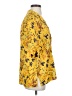 A.L.C. 100% Linen Tropical Yellow Short Sleeve Blouse Size S - photo 4