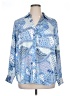 Maison d' Amelie Paisley Blue Long Sleeve Blouse Size 1X - photo 1