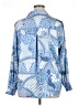 Maison d' Amelie Paisley Blue Long Sleeve Blouse Size 1X - photo 2